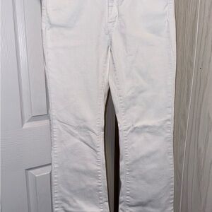 KanCan Women's White Flare Jeans